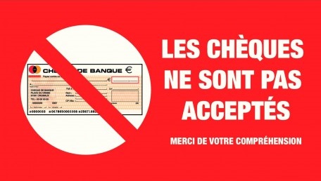 Chèque non accepté